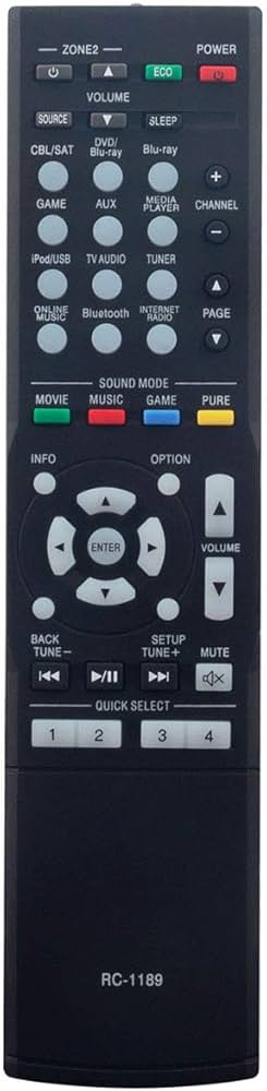 DENON AVアンプ AVR-X1200W リモコン Bluetooth 快調 Amazon.com: RC-1189 Replacement Remote Control Applicable for